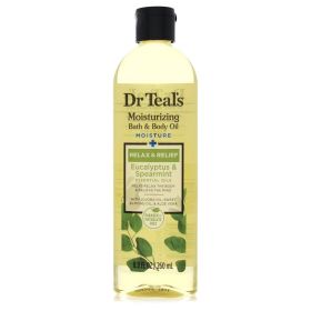 Dr Teal's Bath Additive Eucalyptus Oil by Dr Teal's Pure Epson Salt Body Oil Relax & Relief with Eucalyptus & Spearmint